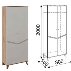 Лимба (гостиная) М01 Шкаф (2 двери) в Урае - uray.mebel24.online | фото 1