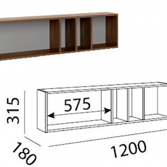 Лимба (гостиная) М11 Полка навесная в Урае - uray.mebel24.online | фото