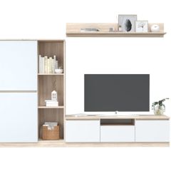 ЛОРИ Гостиная (дуб сонома светлый/белый) в Урае - uray.mebel24.online | фото