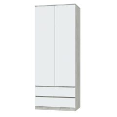 ЛОРИ Спальный гарнитур модульный (дуб серый/белый) в Урае - uray.mebel24.online | фото 6