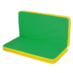 Мат гимнастический 1,15х1,15х0,08м складной цв. желтый-зеленый (к ДСК Мурзилка и Кубик) в Урае - uray.mebel24.online | фото 1