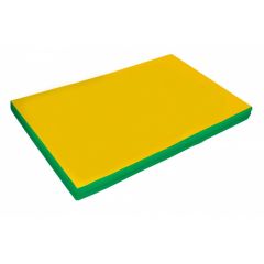 Мат гимнастический 2х1х0,1м цв. зеленый-желтый в Урае - uray.mebel24.online | фото 1