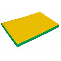 Мат гимнастический 2х1х0,05м цв. зеленый-желтый в Урае - uray.mebel24.online | фото 1