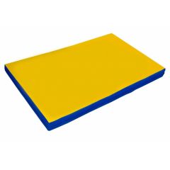 Мат гимнастический 2х1х0,08м цв. синий-желтый в Урае - uray.mebel24.online | фото