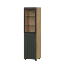 МИЛАН Гостиная (Дуб Золотой/Олива софт) в Урае - uray.mebel24.online | фото 3