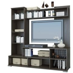 Мини-стенка Линда (ясень шимо темный/светлый) в Урае - uray.mebel24.online | фото 3