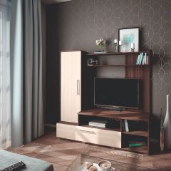 Мини-стенка Линда (ясень шимо темный/светлый) в Урае - uray.mebel24.online | фото