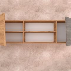 Модульная гостиная Аллегро-10 (дуб крафт золотой-камень темный) в Урае - uray.mebel24.online | фото 3