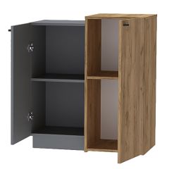 Модульная гостиная Квадро (ЛДСП дуб крафт золотой) в Урае - uray.mebel24.online | фото 7