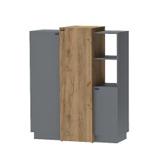 Модульная гостиная Квадро (ЛДСП дуб крафт золотой) в Урае - uray.mebel24.online | фото 8