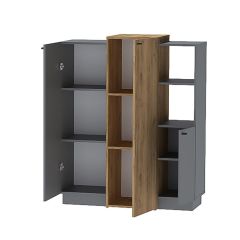 Модульная гостиная Квадро (ЛДСП дуб крафт золотой) в Урае - uray.mebel24.online | фото 9