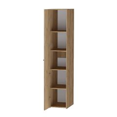 Модульная спальня Квадро (ЛДСП миндаль-дуб крафт золотой) в Урае - uray.mebel24.online | фото 3