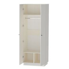 Модульная спальня Квадро (ЛДСП миндаль-дуб крафт золотой) в Урае - uray.mebel24.online | фото 7