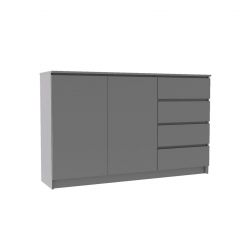 МОРИ МК 1600.1 Комод (графит) в Урае - uray.mebel24.online | фото 2