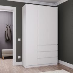 МОРИ МШ 1200.1 Шкаф (белый) в Урае - uray.mebel24.online | фото