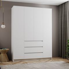 МОРИ МШ 1600.1 Шкаф (белый) в Урае - uray.mebel24.online | фото