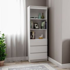 МОРИ МСТ 600.3 Стеллаж (белый) в Урае - uray.mebel24.online | фото