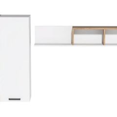 Навесные модули Эльза (Дуб Крафт Золотой/Белый) в Урае - uray.mebel24.online | фото