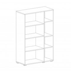НИЦЦА Гостиная Шкаф-витрина 2 дв в Урае - uray.mebel24.online | фото 2