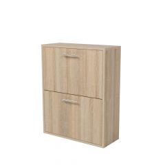 Обувница 2 секции (дуб сонома) в Урае - uray.mebel24.online | фото