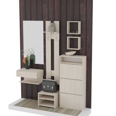 Обувница 3 секции (дуб сонома) в Урае - uray.mebel24.online | фото 4