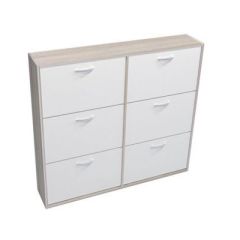 Обувница ПО-4 "Приветливая", мод.4 (Дуб сонома/Белый) в Урае - uray.mebel24.online | фото