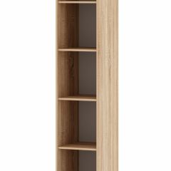 БЕАТРИС Шкаф-Пенал Соло (Дуб Сонома/Белый глянец) в Урае - uray.mebel24.online | фото 2