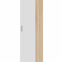 БЕАТРИС Шкаф-Пенал Соло (Дуб Сонома/Белый глянец) в Урае - uray.mebel24.online | фото