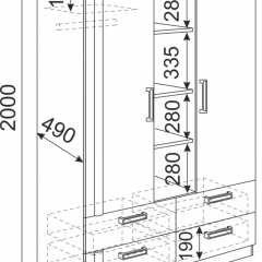 Подростковая Волкер (модульная) в Урае - uray.mebel24.online | фото 11