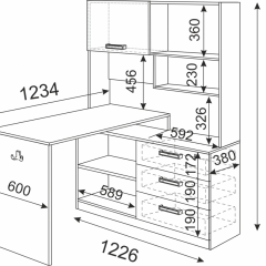 Подростковая Волкер (модульная) в Урае - uray.mebel24.online | фото 23