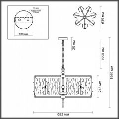 Подвесная люстра Odeon Light Elegante 4878/7 в Урае - uray.mebel24.online | фото 4