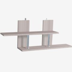 Полка навесная "Умная" ПН 1 (Ясень шимо светлый) в Урае - uray.mebel24.online | фото