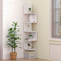 Полка угловая (ЛДСП Белый) в Урае - uray.mebel24.online | фото