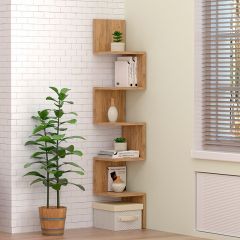 Полка угловая (ЛДСП Дуб крафт золотой) в Урае - uray.mebel24.online | фото