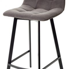 Полубарный стул CHILLI-QB SQUARE графит #14, велюр / черный каркас (H=66cm) М-City в Урае - uray.mebel24.online | фото