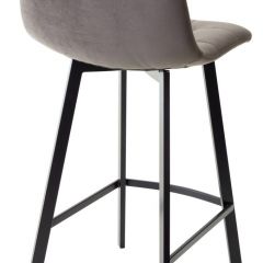 Полубарный стул CHILLI-QB SQUARE графит #14, велюр / черный каркас (H=66cm) М-City в Урае - uray.mebel24.online | фото 2