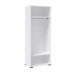 Прихожая Бриз Шкаф платяной (Белый/ Дуб юкон) в Урае - uray.mebel24.online | фото 2