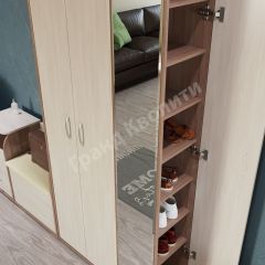 Прихожая ДОМИНО mini Бодега темный/светлый в Урае - uray.mebel24.online | фото 4
