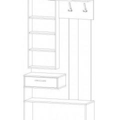 ИНФИНИТИ Прихожая Секция с зеркалом (венге/анкор светлый) в Урае - uray.mebel24.online | фото