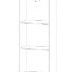 ИНФИНИТИ Шкаф-пенал (дуб вотан/белый) в Урае - uray.mebel24.online | фото