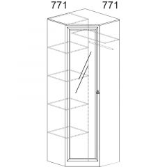 Прихожая Инна 4 Денвер темный в Урае - uray.mebel24.online | фото 5