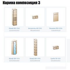 Прихожая Карина (модульная) в Урае - uray.mebel24.online | фото 8