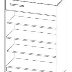 Прихожая Марица Тумба для обуви (ЯШ темный/ светлый) в Урае - uray.mebel24.online | фото 2