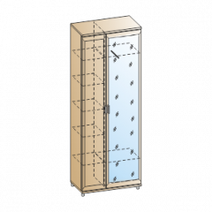 Прихожая Мелисса композиция 1 (Снежный ясень) в Урае - uray.mebel24.online | фото 2