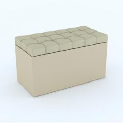 Пуф КВАДРО тип 2 Бежевый в Урае - uray.mebel24.online | фото