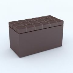 Пуф КВАДРО тип 2 Коричневый в Урае - uray.mebel24.online | фото 2