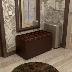 Пуф КВАДРО тип 2 Коричневый в Урае - uray.mebel24.online | фото