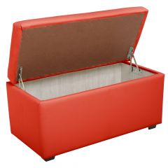 Пуф Мартин с местом для хранения (красный) в Урае - uray.mebel24.online | фото 2