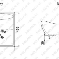 Раковина MELANA MLN-7211 в Урае - uray.mebel24.online | фото 2