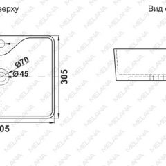 Раковина MELANA MLN-7291X в Урае - uray.mebel24.online | фото 2